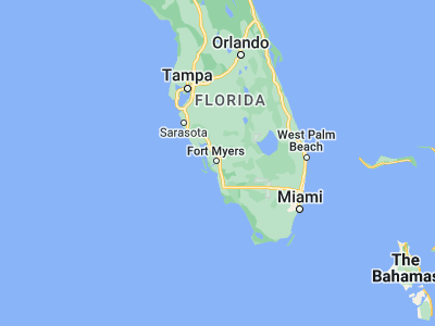Map showing location of Fort Myers (26.62168, -81.84059)