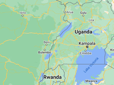 Map showing location of Fort Portal (0.66174, 30.2748)