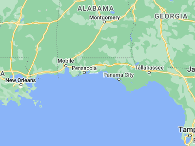 Map showing location of Fort Walton Beach (30.40576, -86.61884)