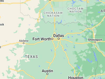Map showing location of Fort Worth (32.72541, -97.32085)