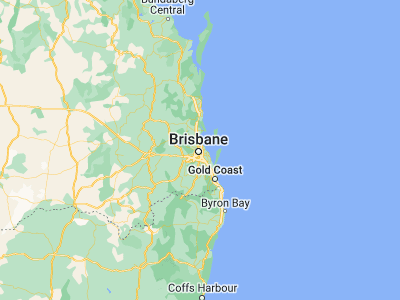 Map showing location of Fortitude Valley (-27.45718, 153.03474)