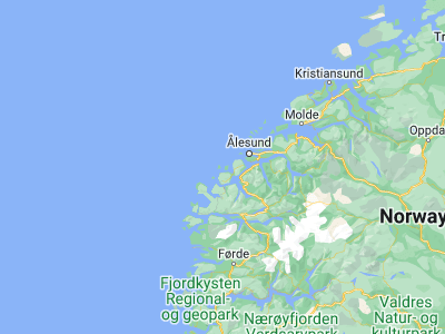 Map showing location of Fosnavåg (62.34194, 5.63396)