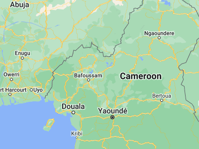 Map showing location of Foumban (5.7291, 10.90011)