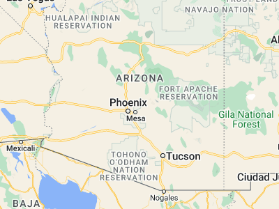 Map showing location of Fountain Hills (33.61171, -111.71736)