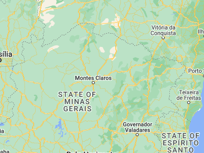 Map showing location of Francisco Sá (-16.47583, -43.48833)