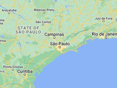 Map showing location of Franco da Rocha (-23.32167, -46.72694)