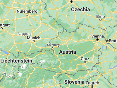 Map showing location of Frankenmarkt (47.98333, 13.41667)
