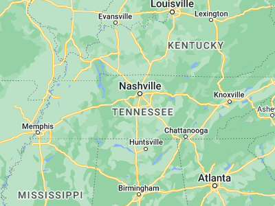 Map showing location of Franklin (35.92506, -86.86889)