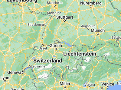 Map showing location of Frauenfeld (47.55816, 8.89854)