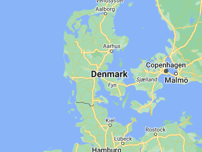 Map showing location of Fredericia (55.56568, 9.75257)