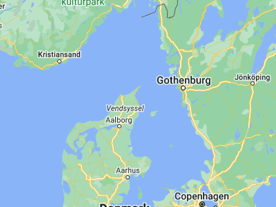 Map showing location of Frederikshavn (57.44073, 10.53661)