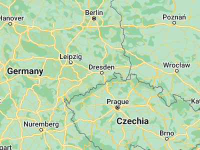 Map showing location of Freital (51.00166, 13.6488)