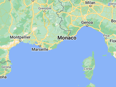 Map showing location of Fréjus (43.43286, 6.73524)