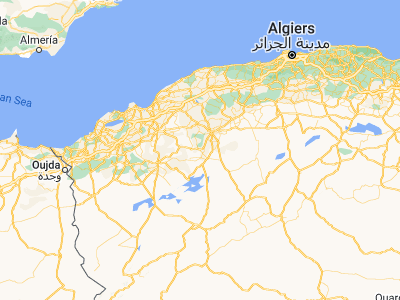 Map showing location of Frenda (35.06544, 1.04945)