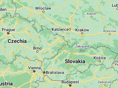 Map showing location of Frenštát pod Radhoštěm (49.54835, 18.21078)