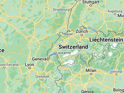 Map showing location of Fribourg (46.80237, 7.15128)