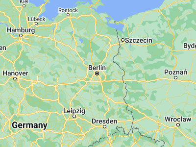 Map showing location of Friedrichshain (52.53333, 13.43333)