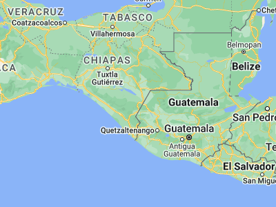 Map showing location of Frontera Comalapa (15.65, -92.13333)