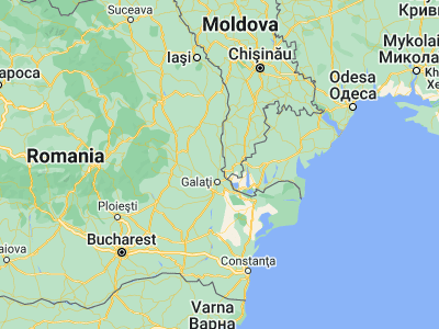 Map showing location of Frumuşiţa (45.66667, 28.06667)