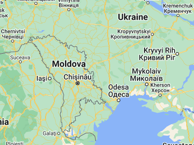 Map showing location of Frunzivka (47.33232, 29.75903)