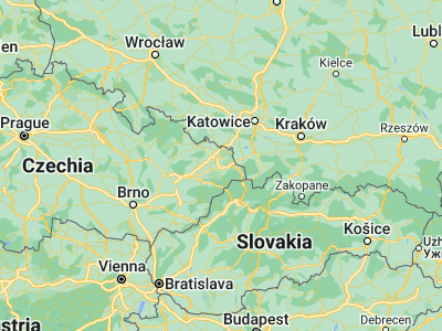 Map showing location of Frýdek-Místek (49.68333, 18.35)