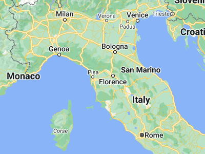Map showing location of Fucecchio (43.72784, 10.81011)