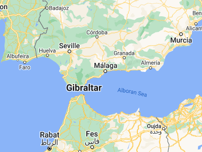 Map showing location of Fuengirola (36.53998, -4.62473)