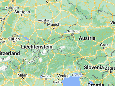 Map showing location of Fügen (47.35, 11.85)