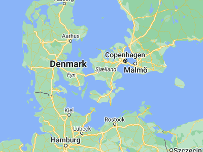 Map showing location of Fuglebjerg (55.30604, 11.54766)