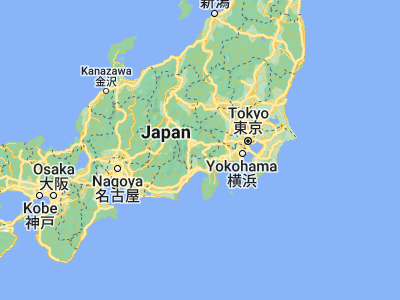 Map showing location of Fujikawaguchiko (35.48933, 138.68832)