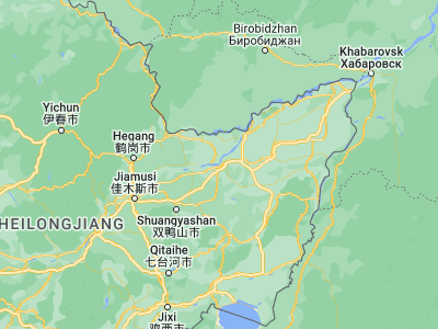 Map showing location of Fujin (47.26, 132.03222)