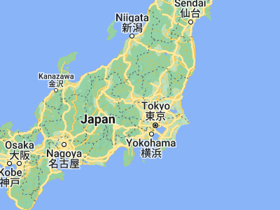 Map showing location of Fukaya (36.2, 139.28333)