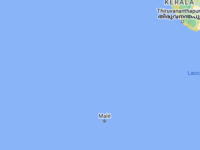 Map showing location of Funadhoo (6.15, 73.26667)