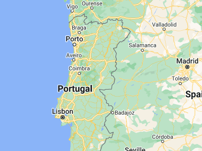 Map showing location of Fundão (40.14025, -7.50135)