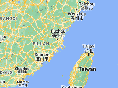 Map showing location of Fuqing (25.725, 119.37944)