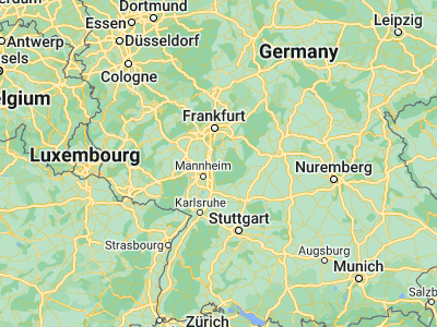 Map showing location of Fürth (49.65083, 8.78472)