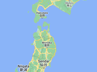 Map showing location of Furudate (40.52934, 141.30553)