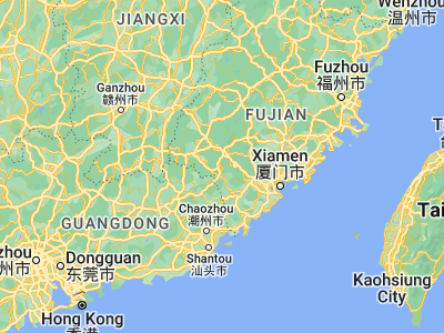 Map showing location of Fushi (24.83677, 116.91867)