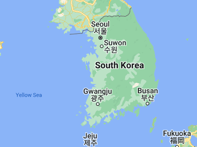 Map showing location of Fuyo (36.28194, 126.9125)