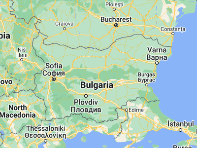 Map showing location of Gabrovo (42.87472, 25.33417)