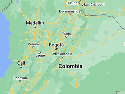 Map showing location of Gachetá (4.81854, -73.63659)
