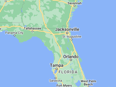 Map showing location of Gainesville (29.65163, -82.32483)