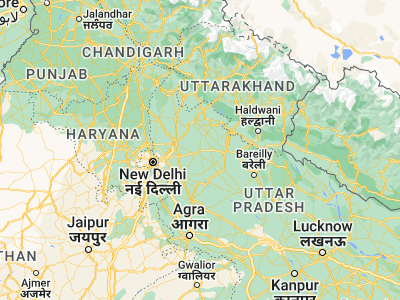Map showing location of Gajraula (28.84463, 78.23874)
