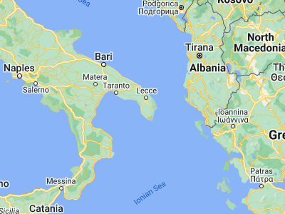 Map showing location of Galatone (40.14292, 18.07042)