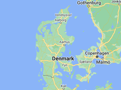 Map showing location of Galten (56.15902, 9.91691)