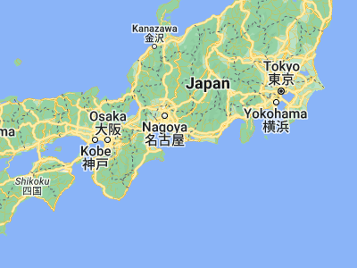 Map showing location of Gamagōri (34.83333, 137.23333)
