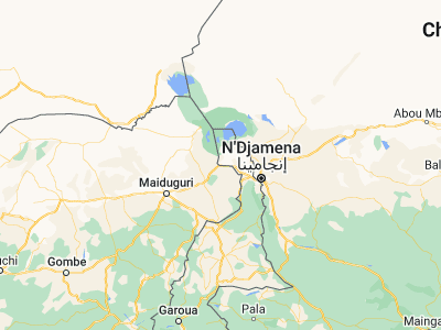 Map showing location of Gambaru (12.37066, 14.21731)