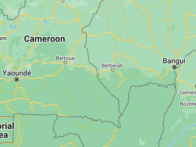 Map showing location of Gamboula (4.11775, 15.13926)