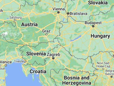 Map showing location of Gančani (46.6325, 16.25111)