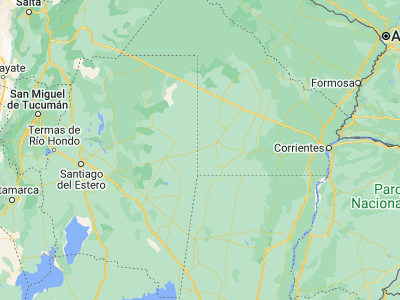Map showing location of Gancedo (-27.49038, -61.67571)